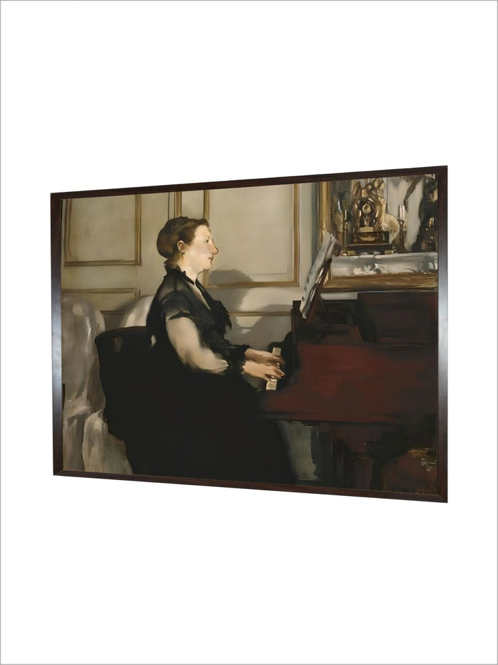 Madame Manet at the Piano by Edouard Manet