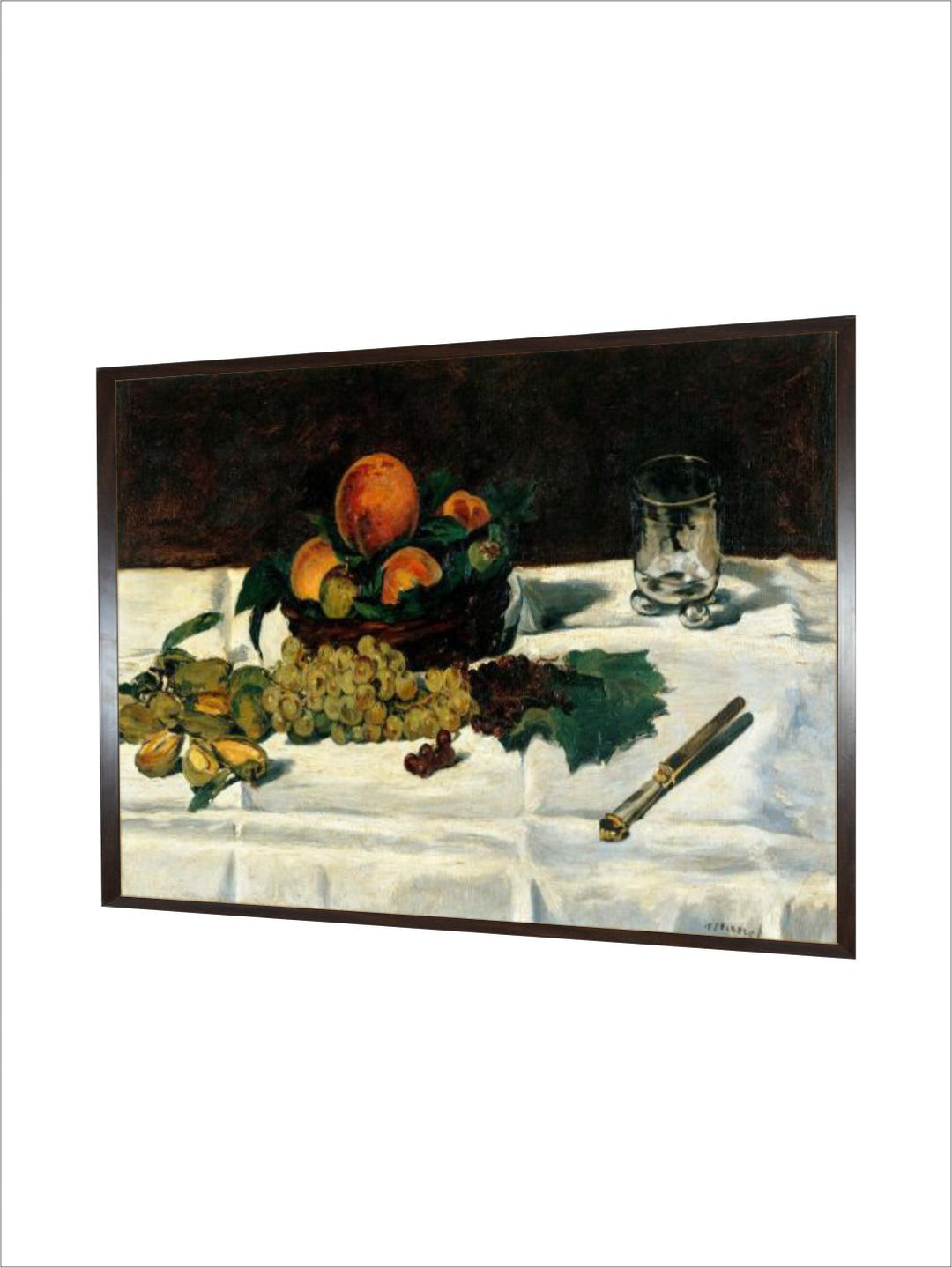 Still Life Fruit on a Table by Edouard Manet