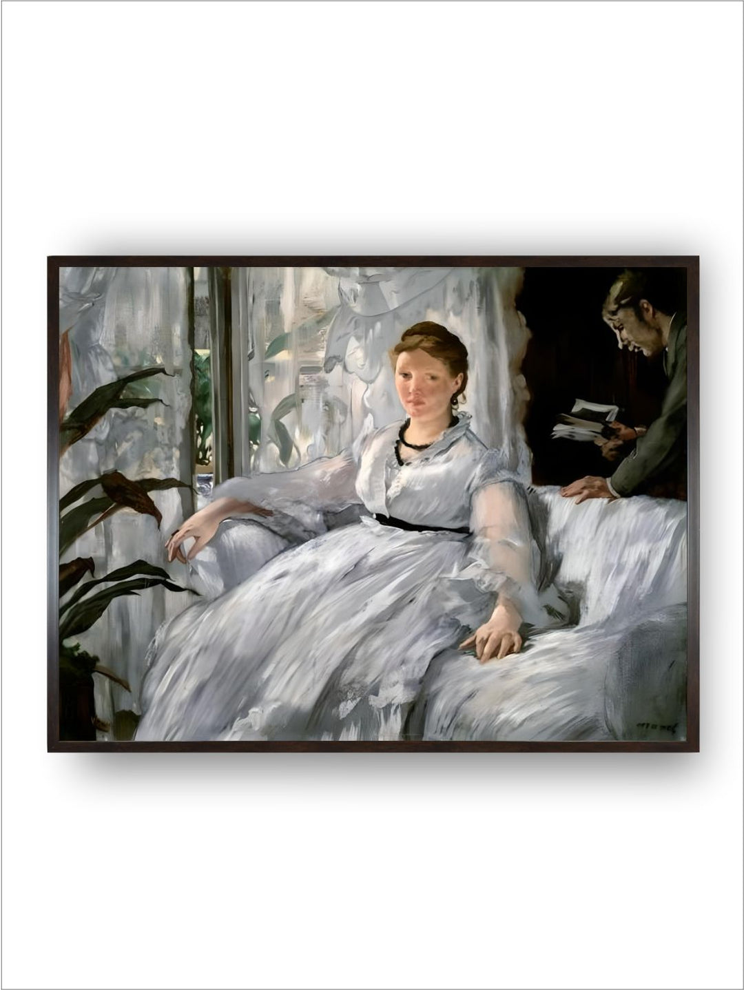 Reading. (Portraits of Suzanne Manet and Her Son, Leon Koella-Leenhoff) Edouard Manet