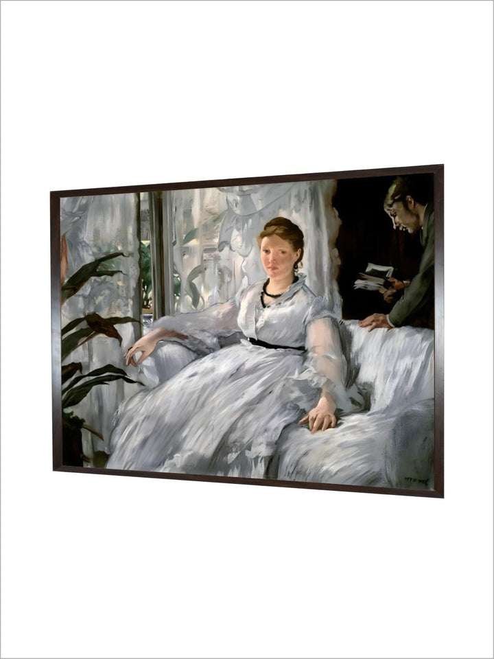 Reading. (Portraits of Suzanne Manet and Her Son, Leon Koella-Leenhoff) Edouard Manet