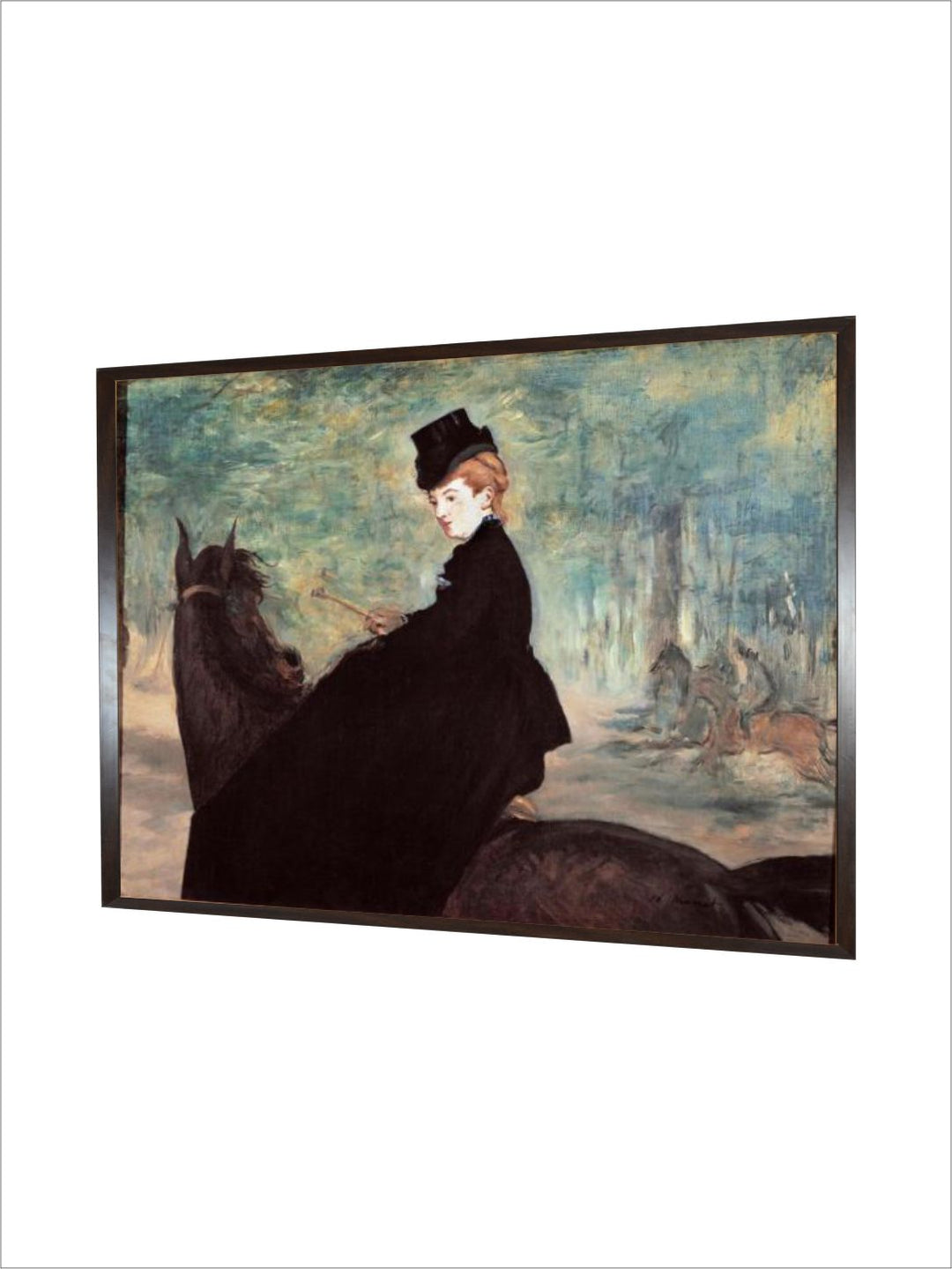 L'amazon or Portrait of Marie Lefebvre Riding a Horse 1875  by Edouard Manet