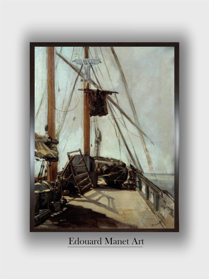 The Bridge of a Boat Painting by Edouard Manet (1832-1883)  by Edouard Manet