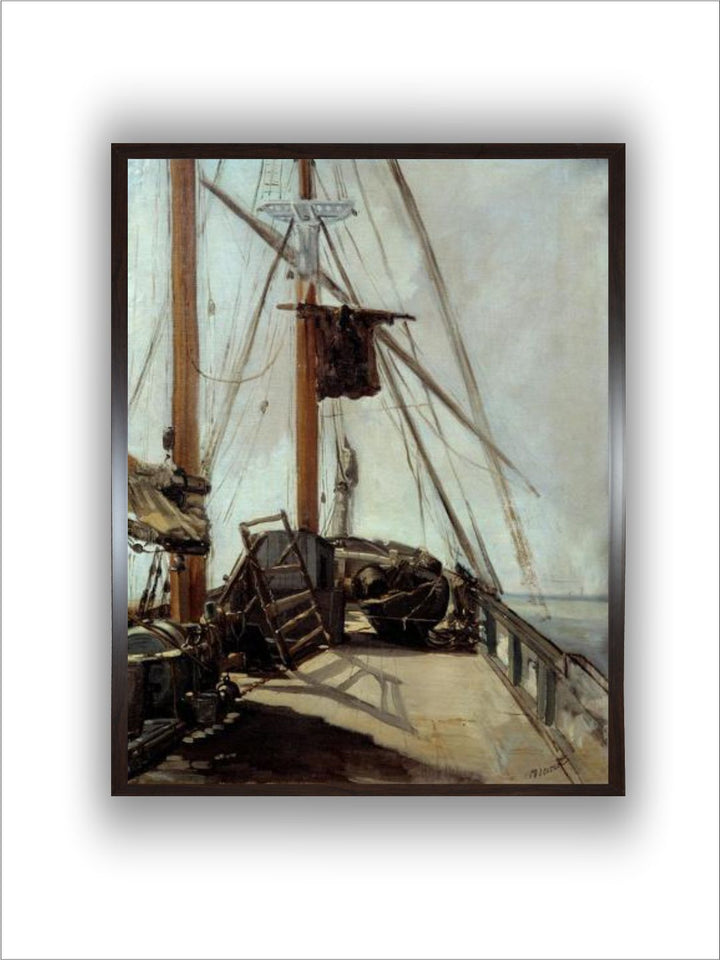 The Bridge of a Boat Painting by Edouard Manet (1832-1883)  by Edouard Manet