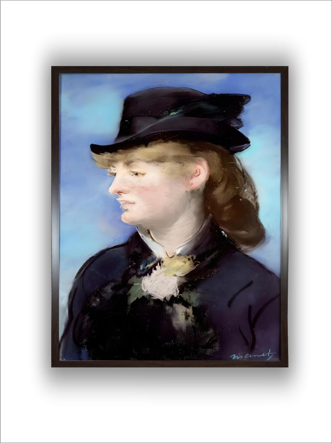 Le Modele de La Waitress du “” Bar Aux Folies-Bergeres”” Painting by Edouard Manet