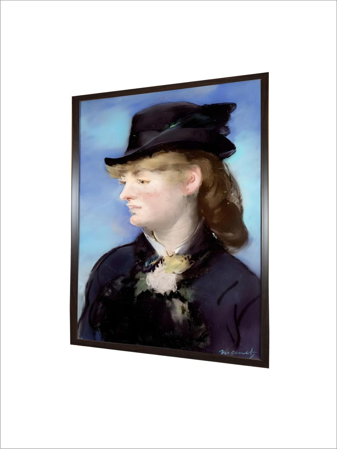 Le Modele de La Waitress du “” Bar Aux Folies-Bergeres”” Painting by Edouard Manet