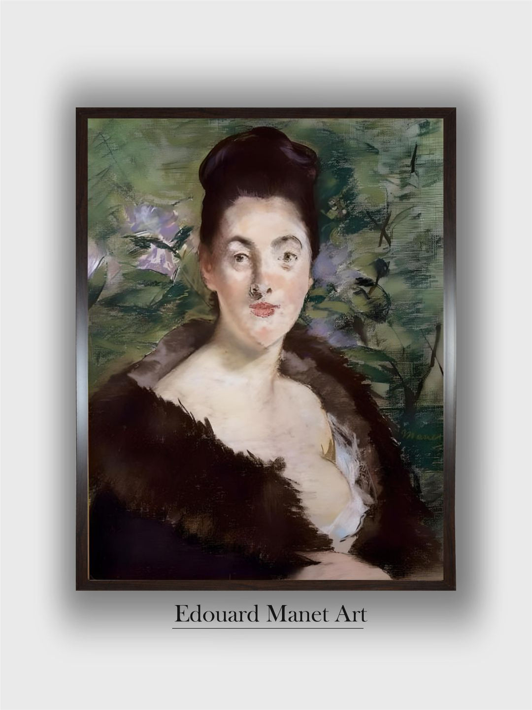 Portrait of Unknown or the Woman in Furby Edouard Manet