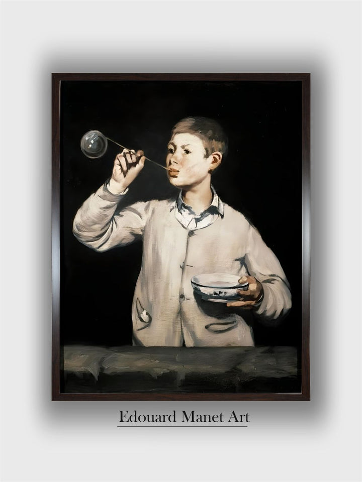 Soap Bubbles Painting by Edouard Manet (1832-1883) 1867 dim. by Edouard Manet