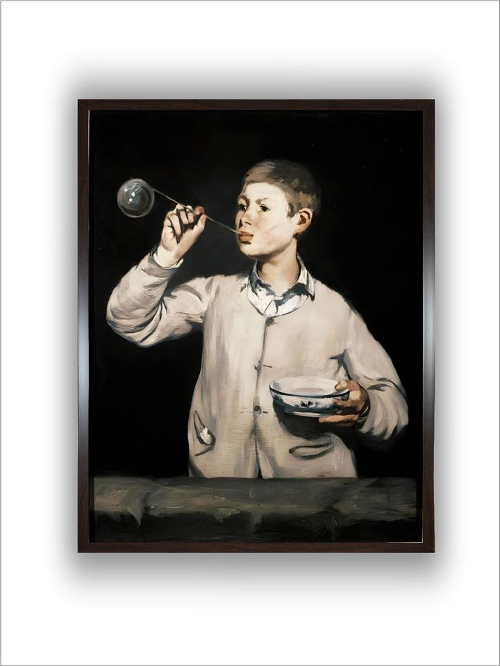Soap Bubbles Painting by Edouard Manet (1832-1883) 1867 dim. by Edouard Manet