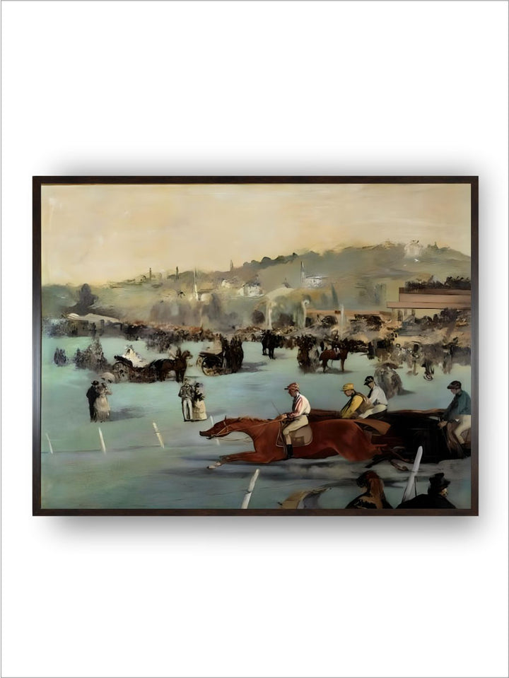 Horse Races at the Bois de Boulogne Painting by Edouard Manet by Edouard Manet