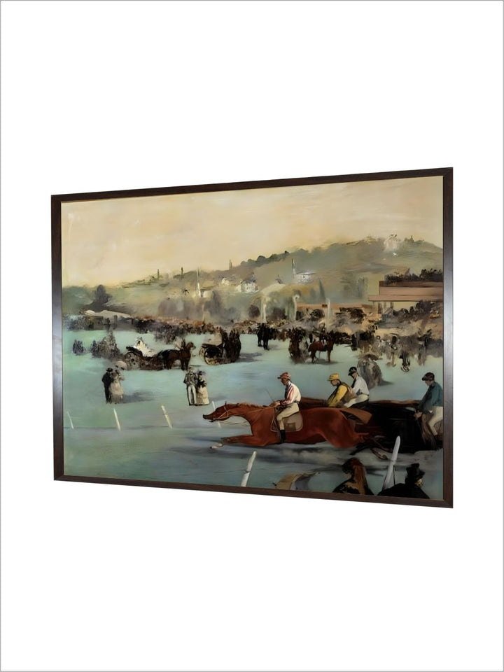 Horse Races at the Bois de Boulogne Painting by Edouard Manet by Edouard Manet