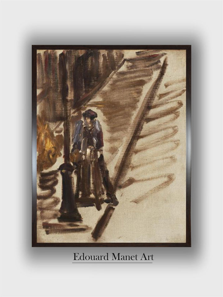 Knife Grinder, Rue Mosnier, 1878 by Edouard Manet