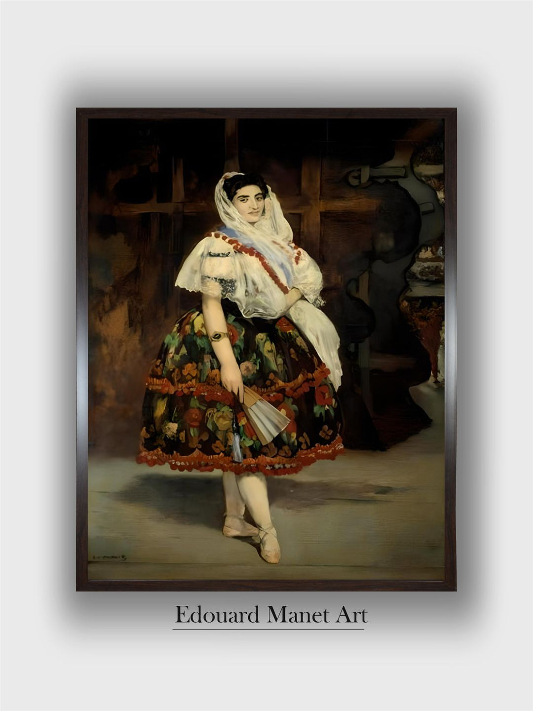 Portrait of Lola de Valencia the dancer Lola Melea  by Edouard Manet