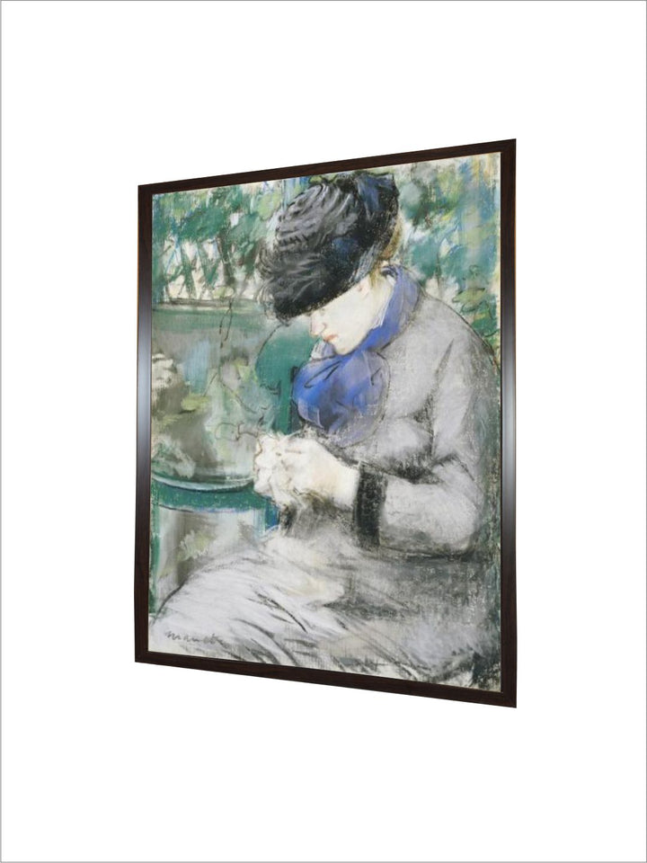 Girl Sitting in the Garden, or the Knitting, 1879 by Edouard Manet