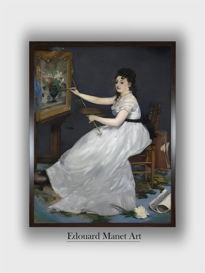 Eva Gonzales by Edouard Manet by Edouard Manet
