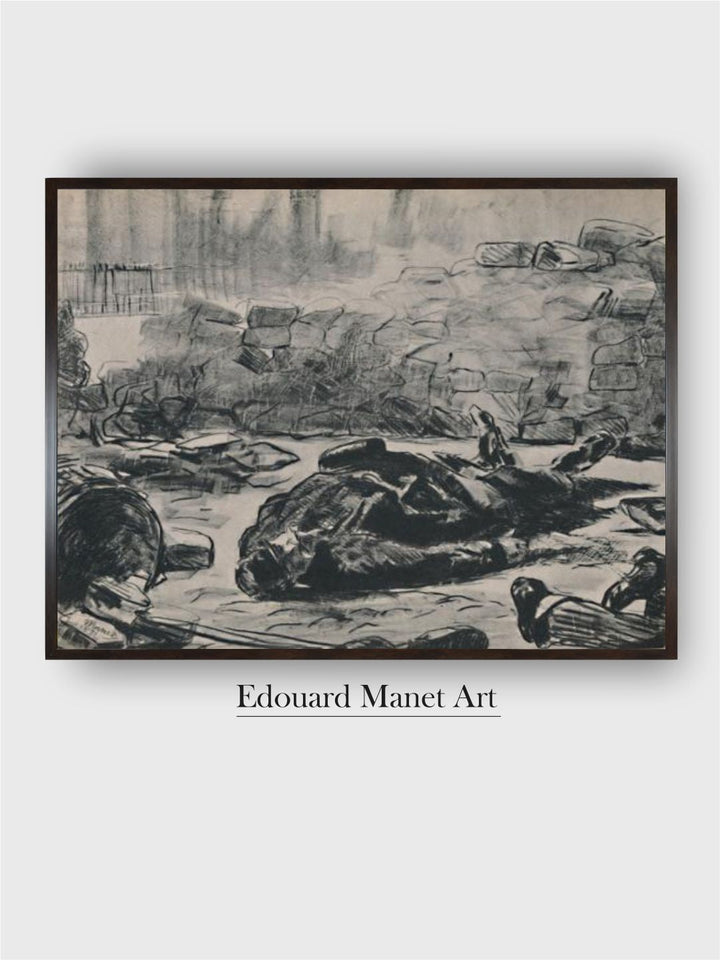 The Barricade', c.1871-1873, (1946) by Edouard Manet
