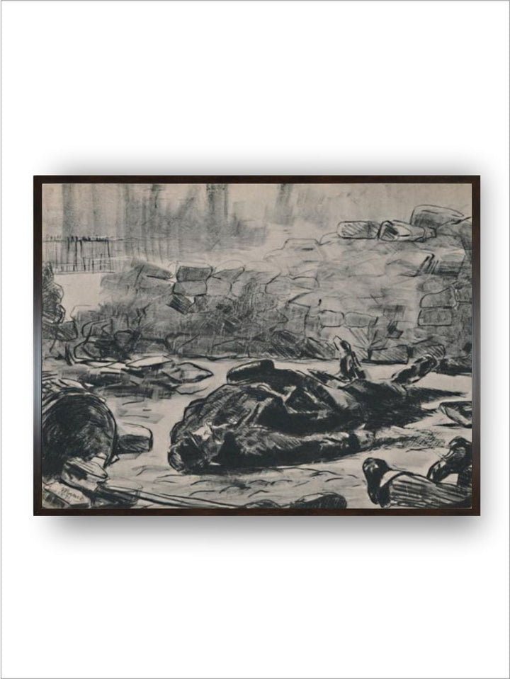 The Barricade', c.1871-1873, (1946) by Edouard Manet