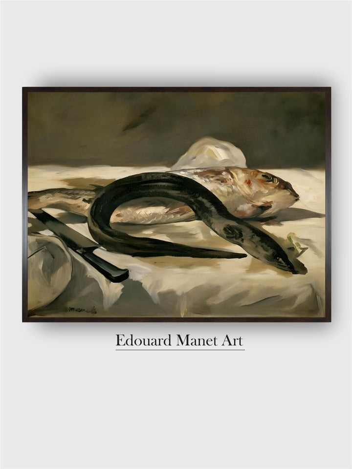 Anguille et rouget-Eel and mullet, 1864 by Edouard Manet