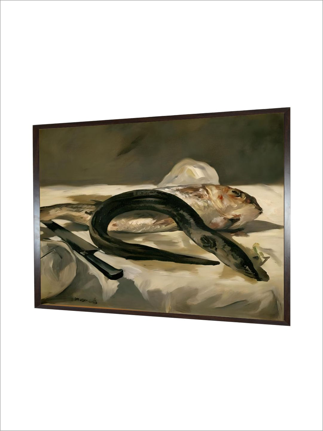 Anguille et rouget-Eel and mullet, 1864 by Edouard Manet