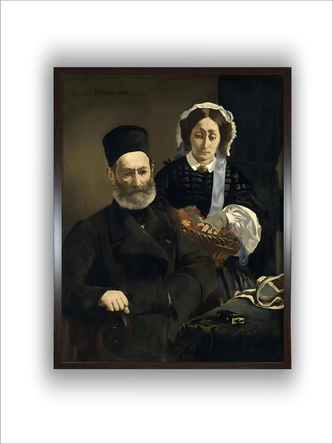 Monsieur and Madame Auguste Manet by Edouard Manet