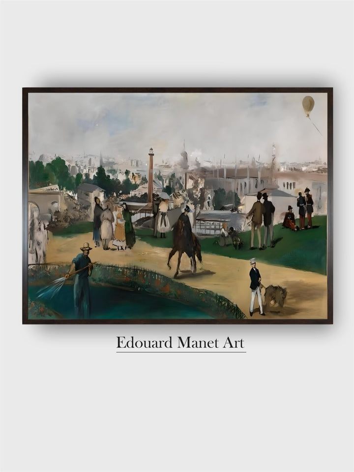 A View of the 1867 Exposition Universelle in Paris by Edouard Manet