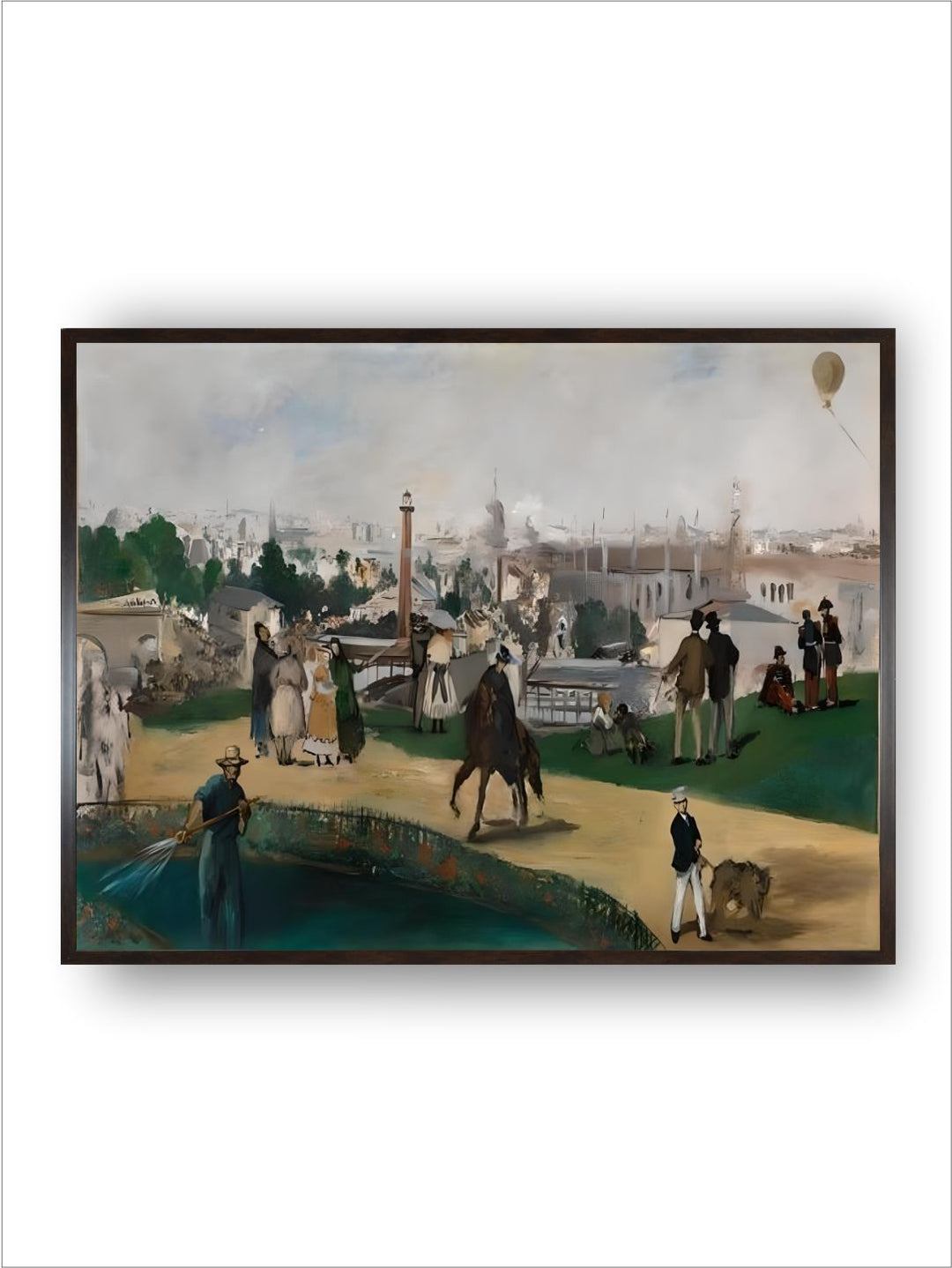 A View of the 1867 Exposition Universelle in Paris by Edouard Manet