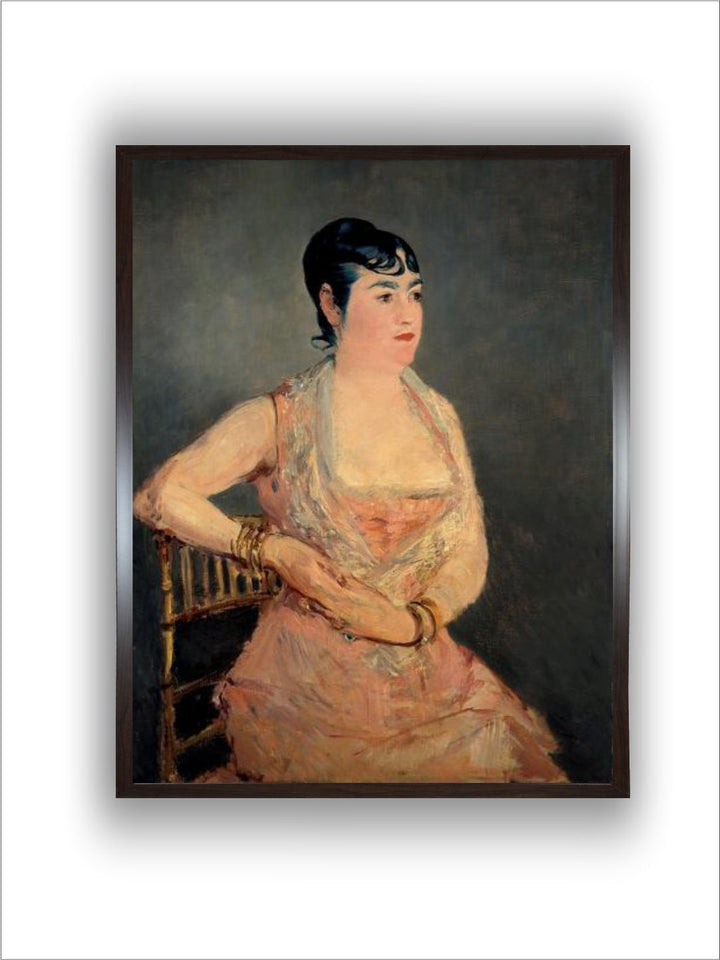 Lady in Pink (La dame En Ros), 1879-1881 by Edouard Manet