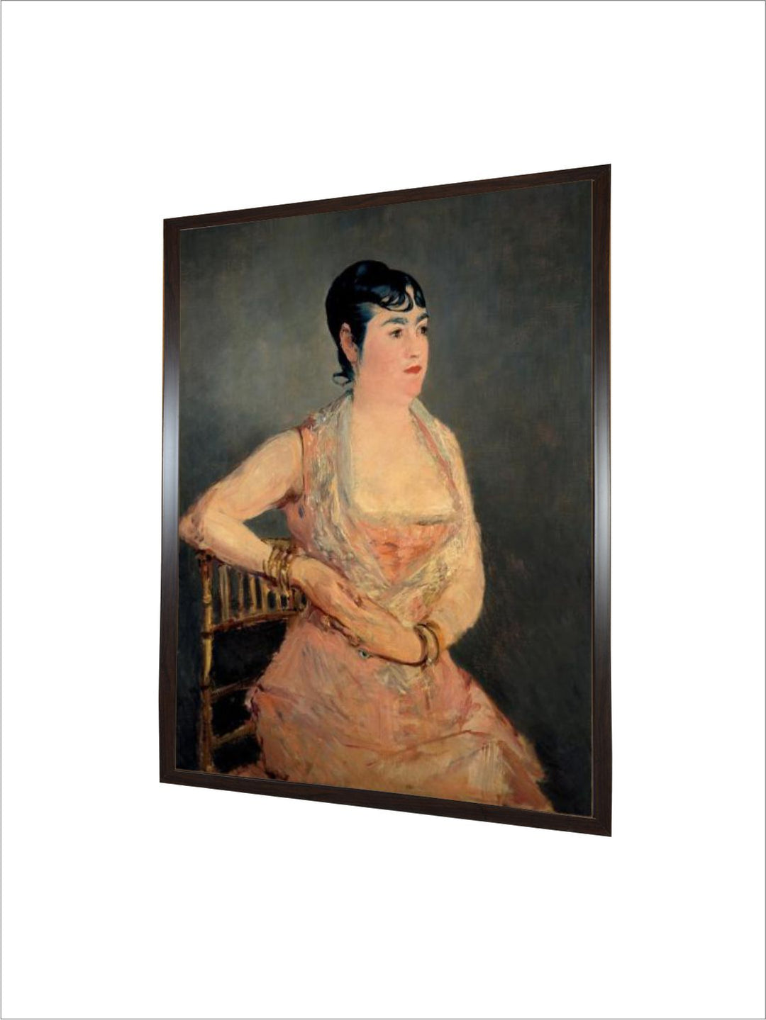 Lady in Pink (La dame En Ros), 1879-1881 by Edouard Manet