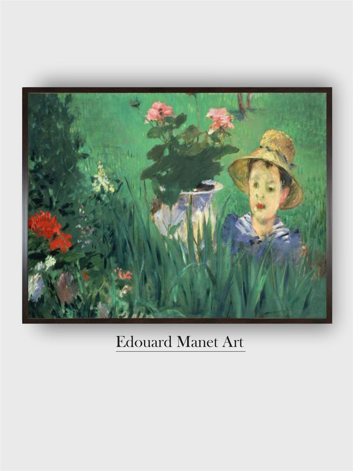 Boy in Flowers (Jacques Hosched), 1876 by Edouard Manet