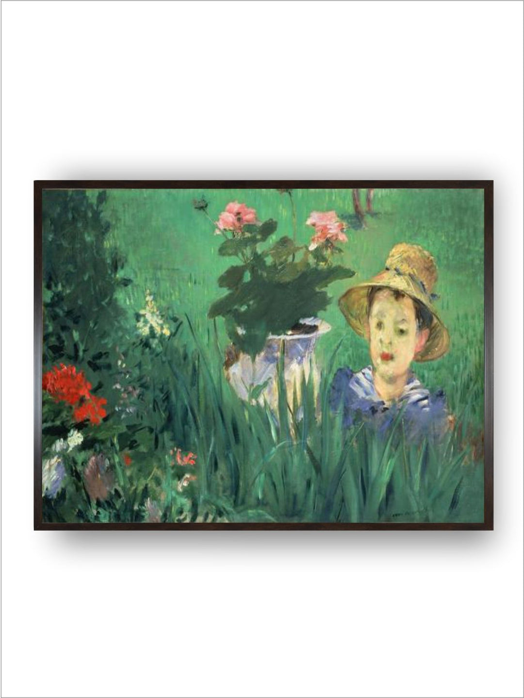 Boy in Flowers (Jacques Hosched), 1876 by Edouard Manet