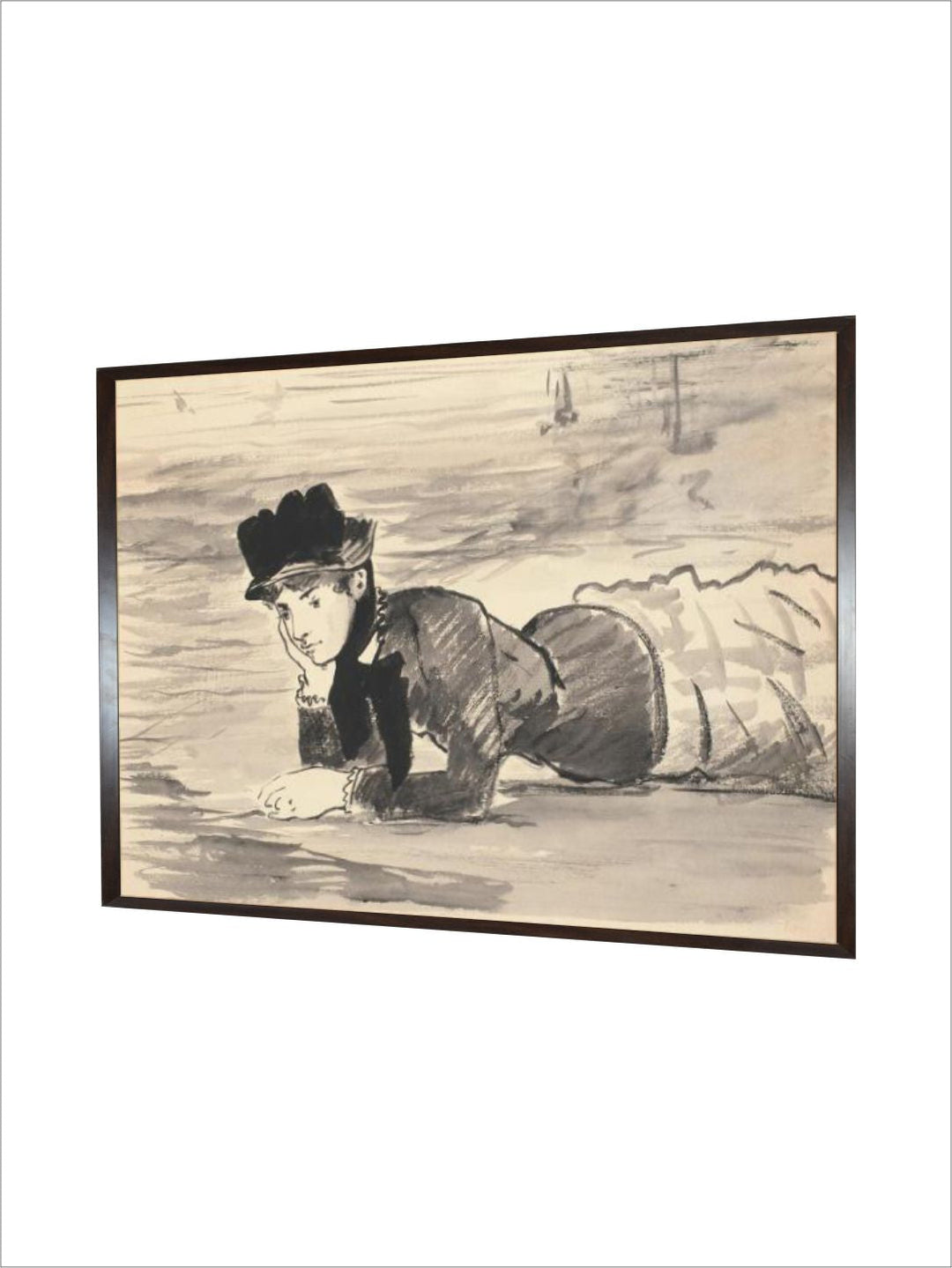 Woman Lying on the Beach, Annabel Lee, Ca 1881 by Edouard Manet