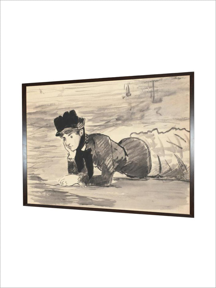 Woman Lying on the Beach, Annabel Lee, Ca 1881 by Edouard Manet