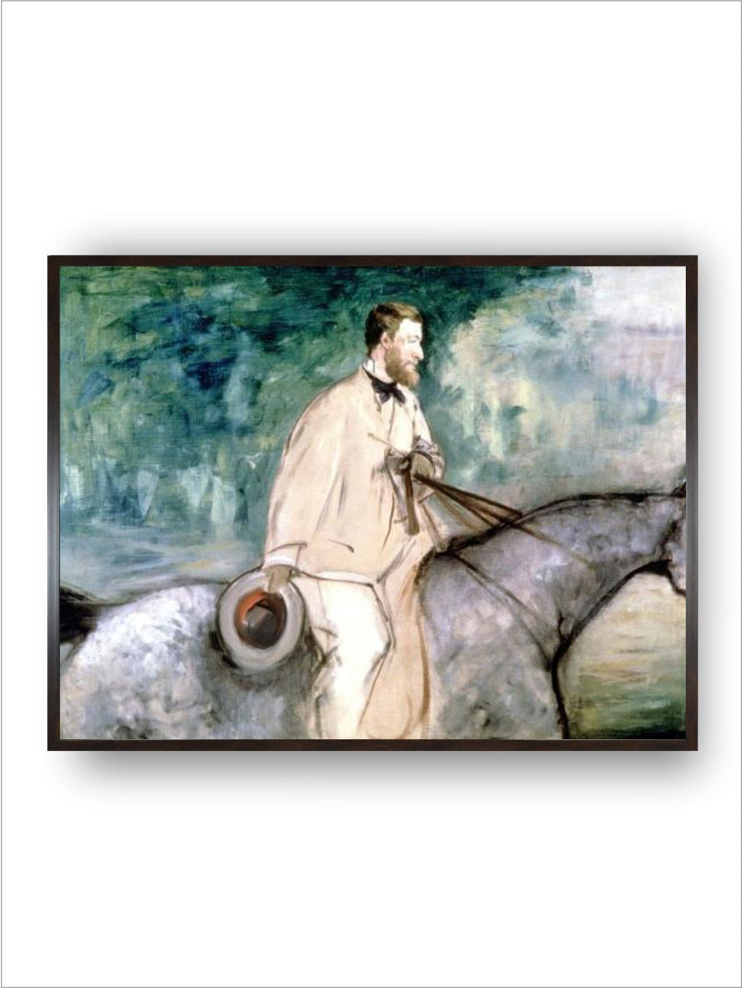The Painter Guillaumin on Horseback, 1870 by Edouard Manet