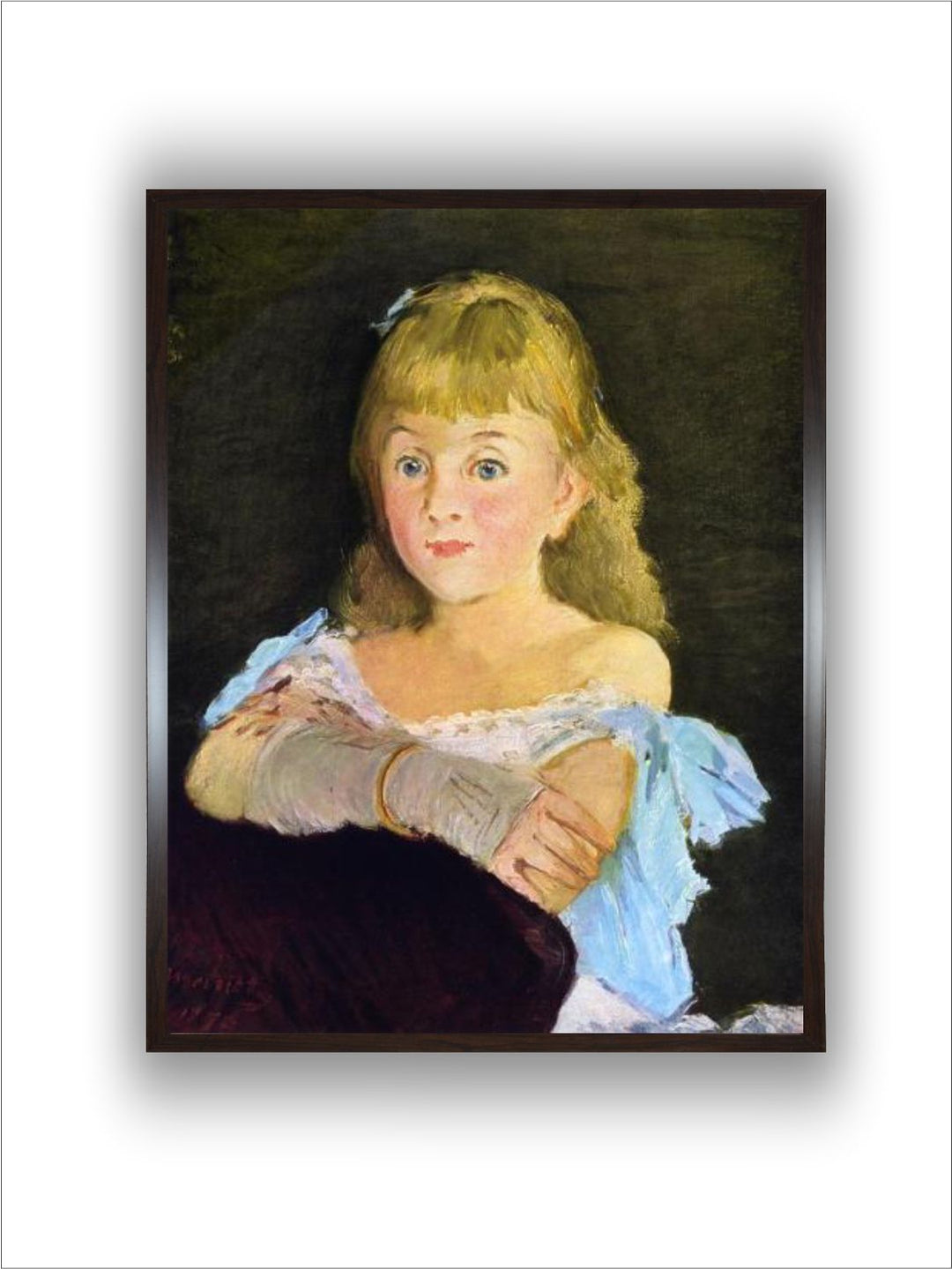 Portrait of Lina Campineanu, 1878 by Edouard Manet