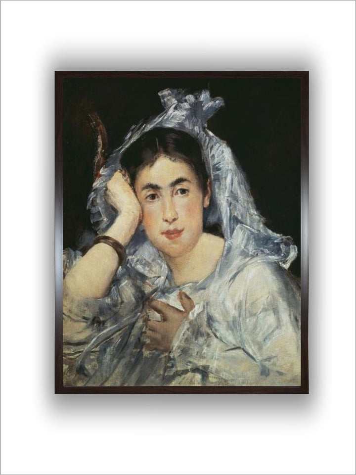 Marguerite de Conflans Wearing a Hood, 1873 by Edouard Manet