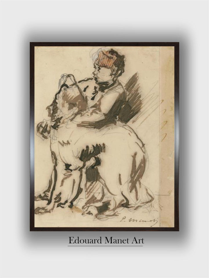 The Child and the dog by Edouard Manet