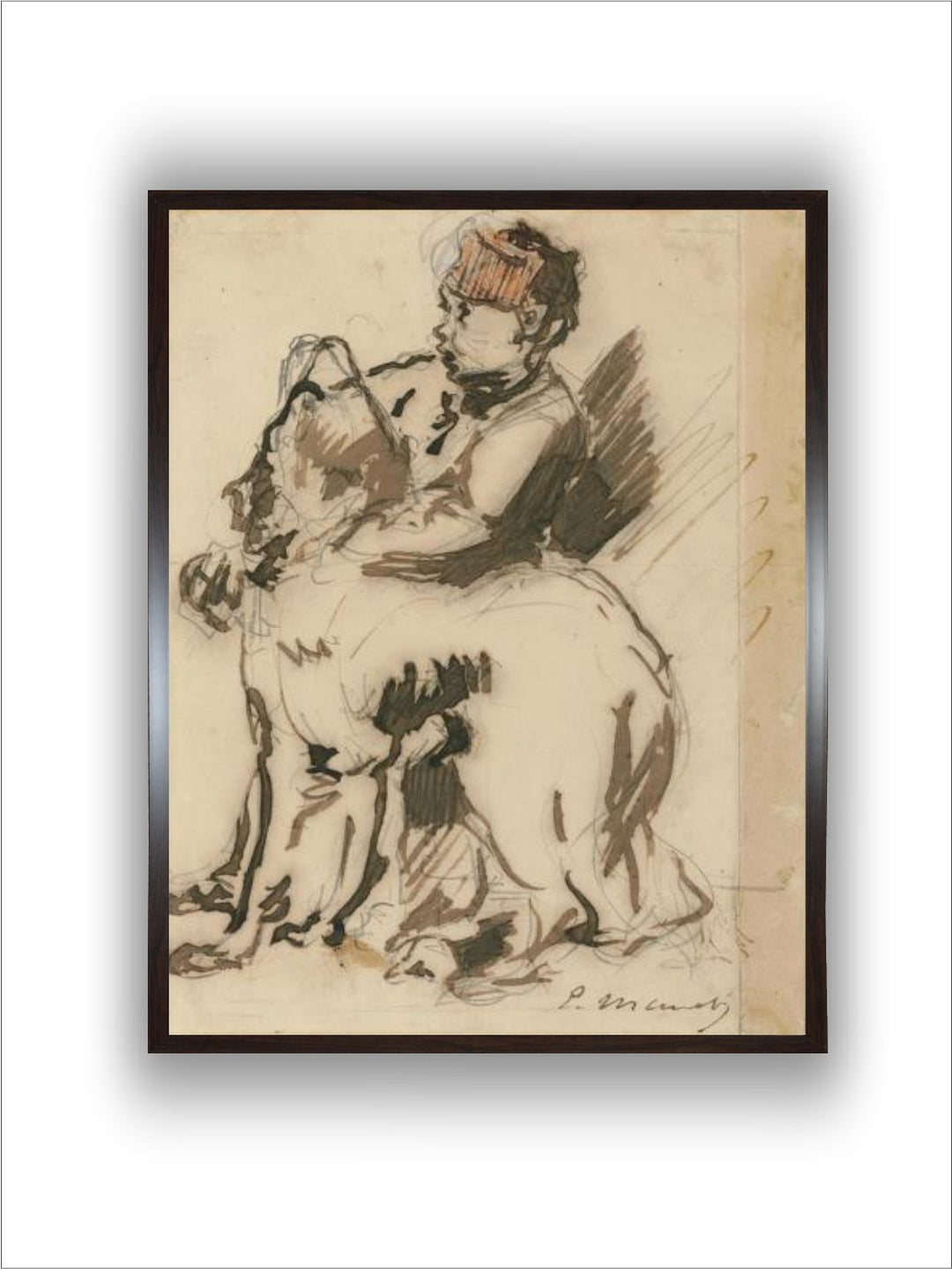 The Child and the dog by Edouard Manet