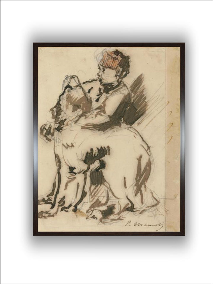 The Child and the dog by Edouard Manet