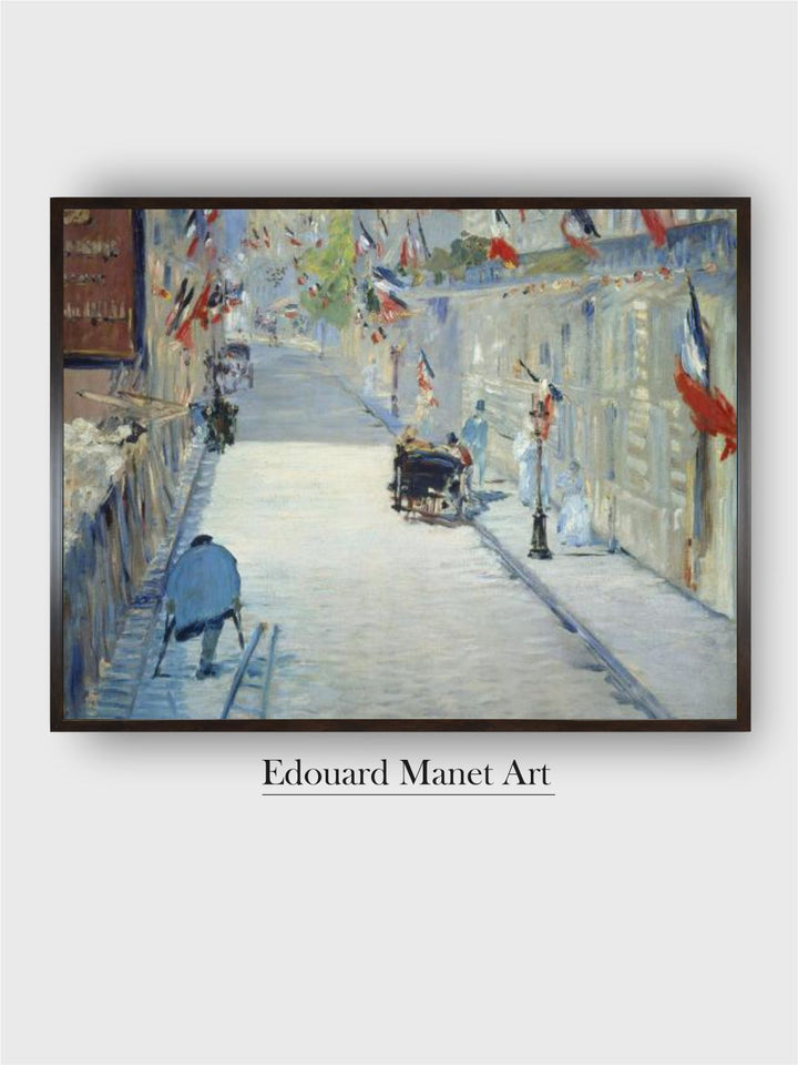 The Rue Mosnier in Paris decorated with Flags, 1878 by Edouard Manet