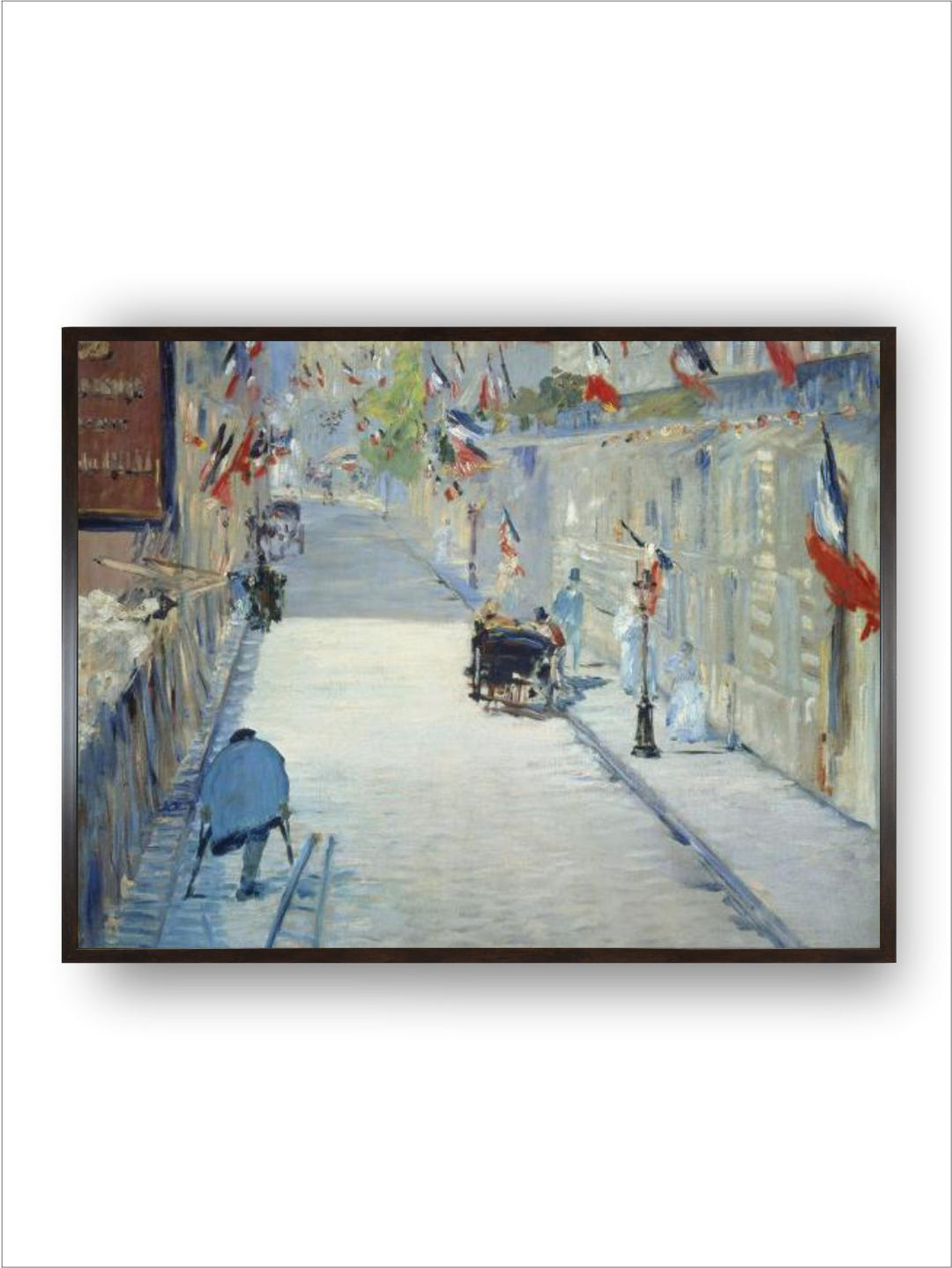 The Rue Mosnier in Paris decorated with Flags, 1878 by Edouard Manet