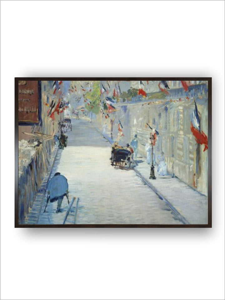 The Rue Mosnier in Paris decorated with Flags, 1878 by Edouard Manet