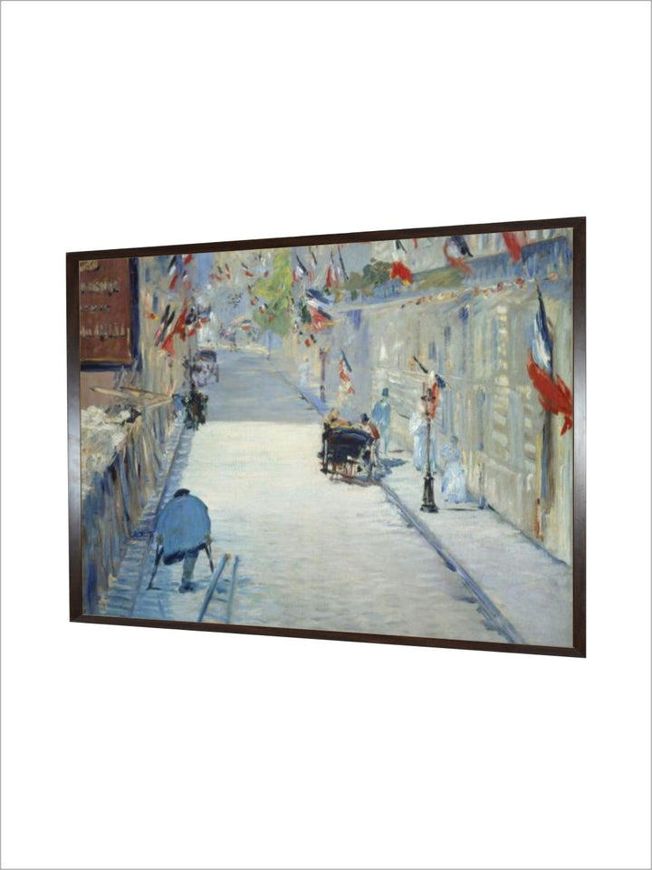 The Rue Mosnier in Paris decorated with Flags, 1878 by Edouard Manet