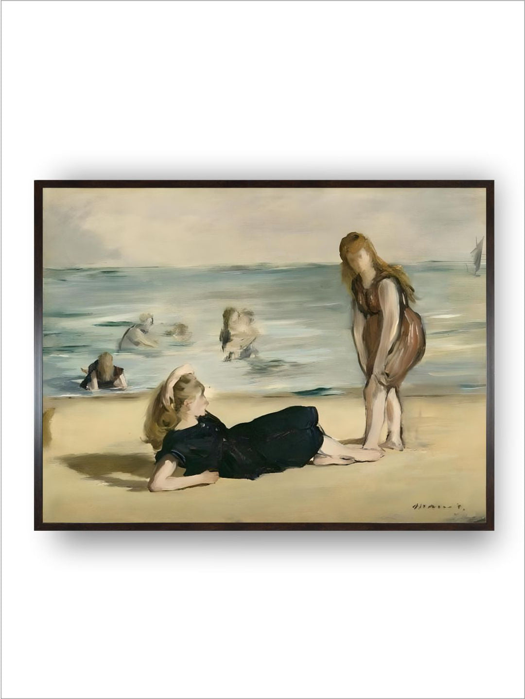 On the Beach, c.1868 by Edouard Manet