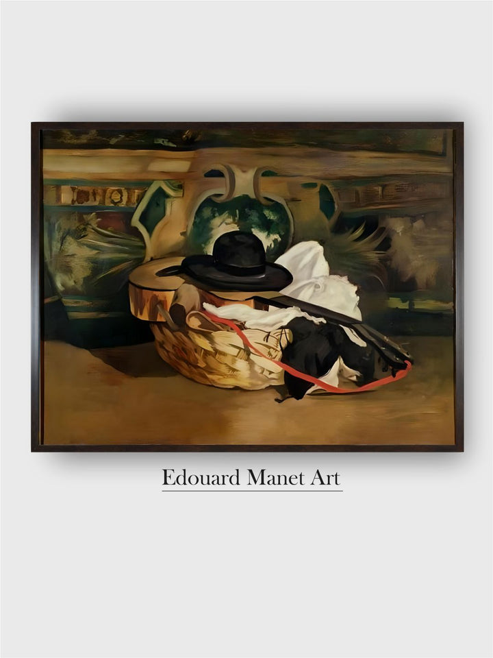 Still Life: Guitar and Sombrero, 1862 by Edouard Manet