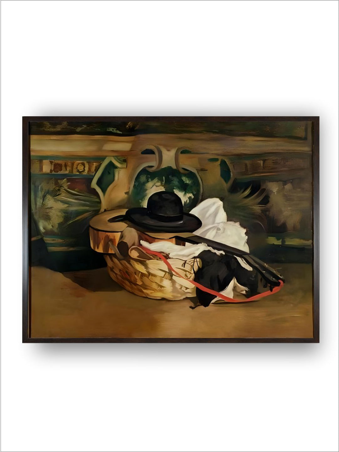 Still Life: Guitar and Sombrero, 1862 by Edouard Manet
