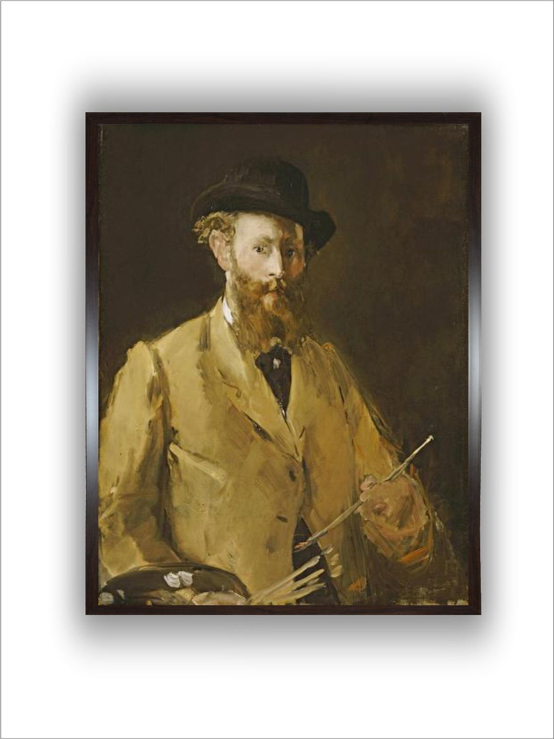 Self Portrait with a Palette by Edouard Manet