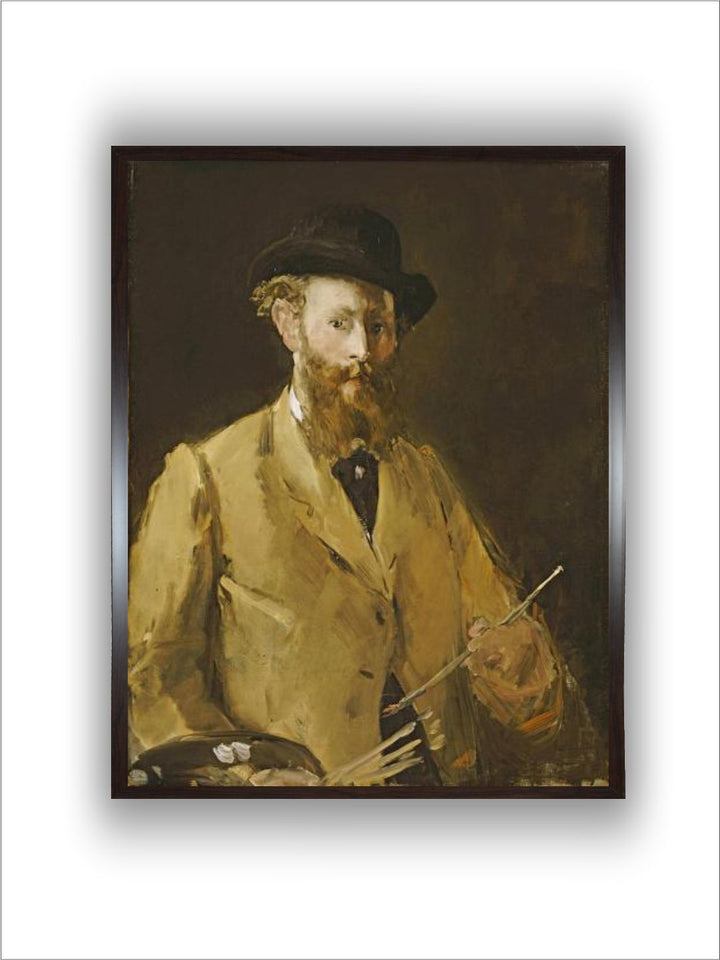 Self Portrait with a Palette by Edouard Manet