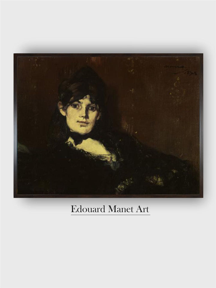 Berthe Morisot Reclining by Edouard Manet