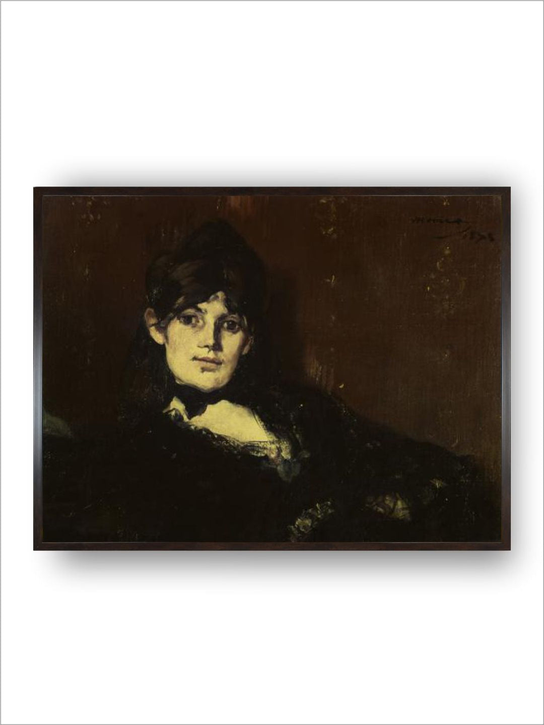 Berthe Morisot Reclining by Edouard Manet