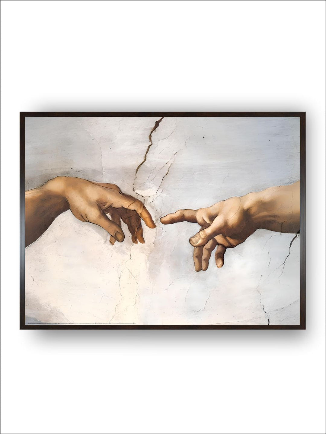 Creation of Adam detail Hands by Michelangelo Buonarroti