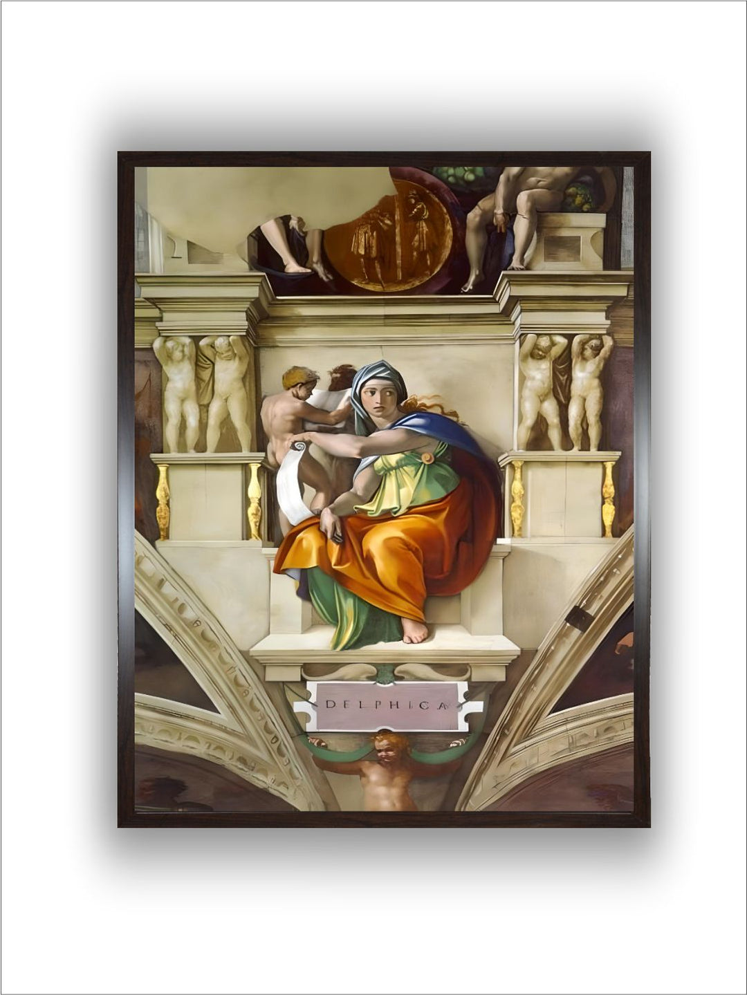 The delphic Sibyl (Sistine Chapel Ceiling in the Vatica), 1508-1512 by Michelangelo Buonarroti